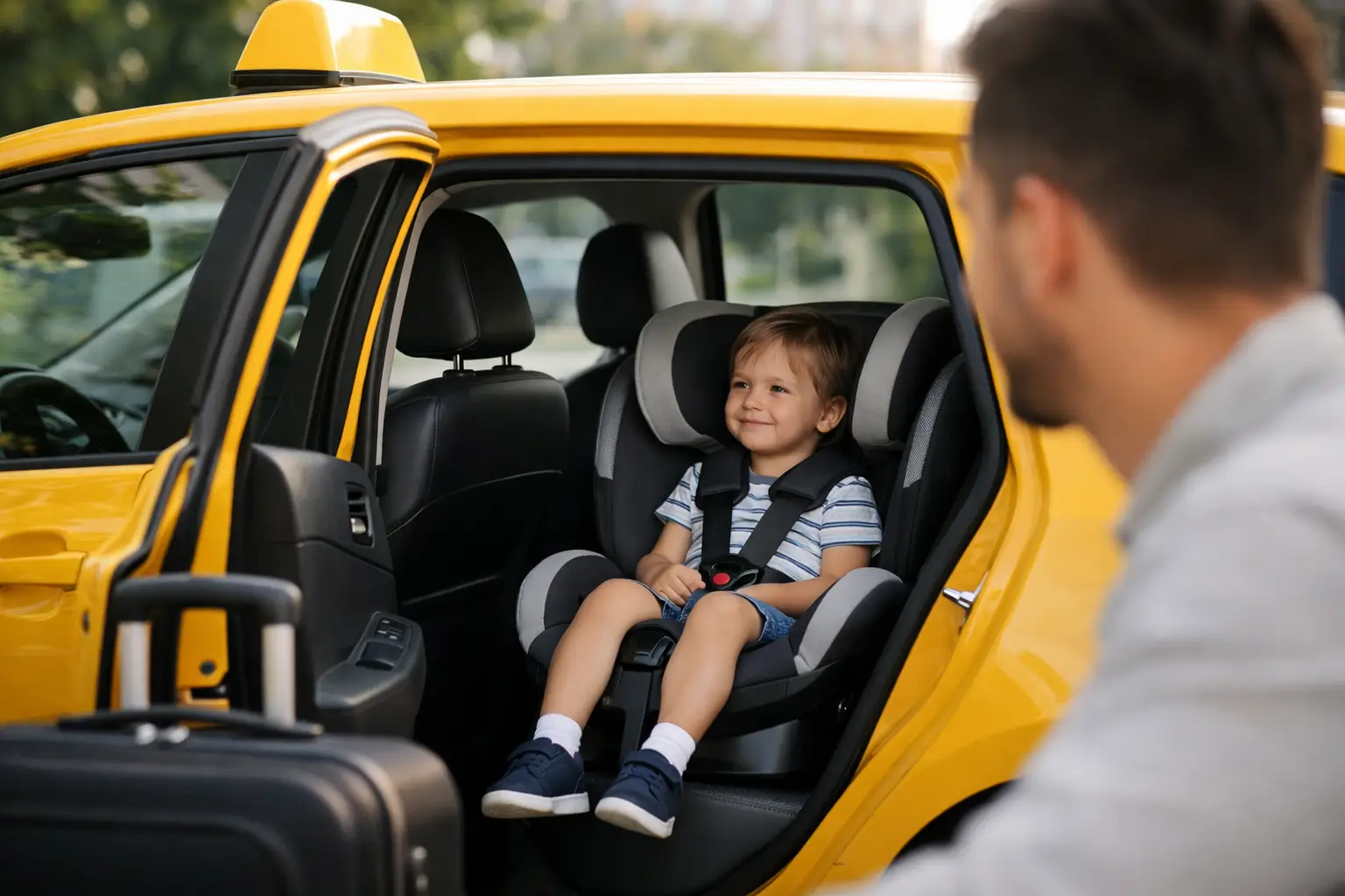 Taxi avec siège enfant - ce qu’il faut prévoir