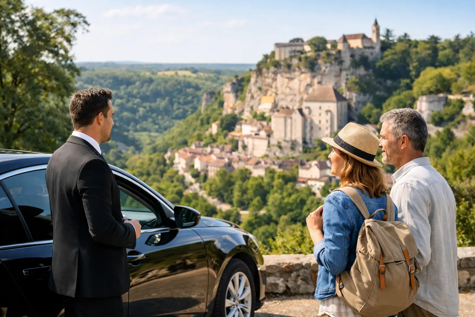 Un service VTC pour touristes dans le Lot