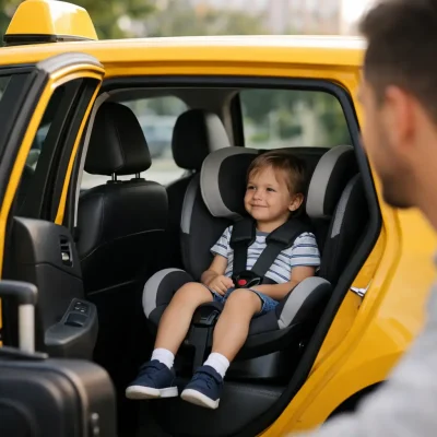 Taxi avec siège enfant - ce qu’il faut prévoir